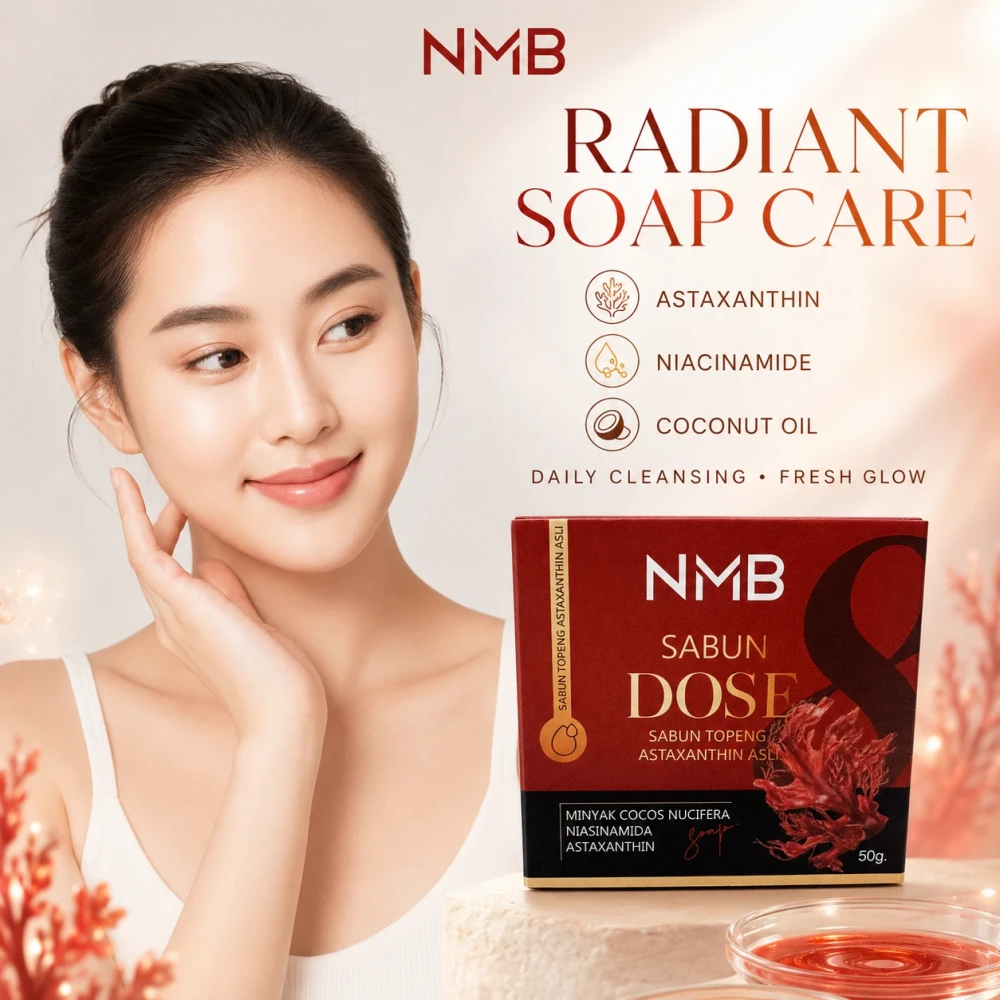 NMB has officially launched the SABUN TOPENG Astaxanthin Beauty Soap, a premium skincare bar formulated with high-potency Astaxanthin, complemented by Coconut Oil and Niacinamide. This product is specifically designed to deliver powerful antioxidant protection while providing gentle yet effective daily cleansing. The launch represents a significant addition to NMB's growing portfolio of science-backed skincare solutions.